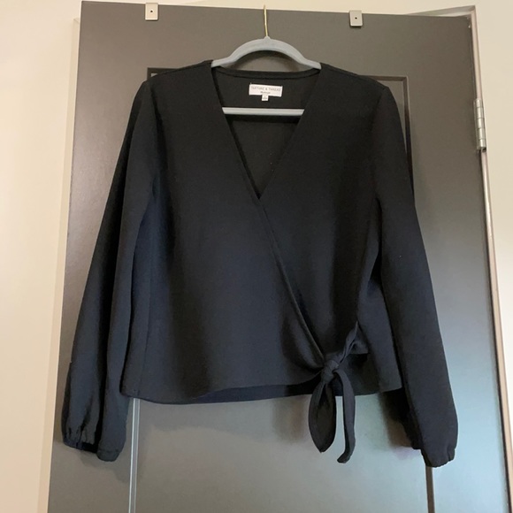Madewell tie front top - Picture 1 of 2